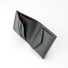 画像をギャラリービューアに読み込む, トラッドゴート 薄く軽い 山羊革 二つ折り財布（札入れ）｜Atelier HIRO（アトリエヒロ）
