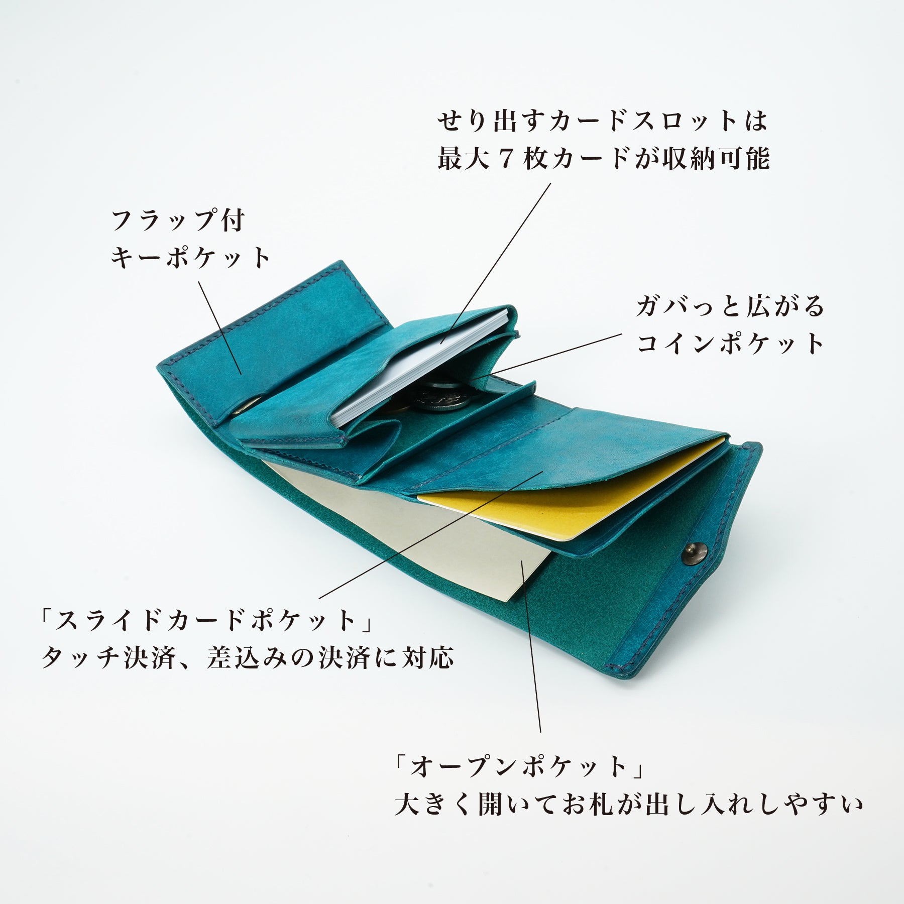 圧倒的な携行性！カードサイズの極小三つ折り財布『timik ティミック
