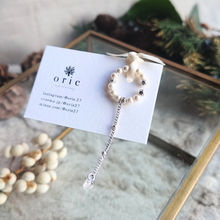 画像をギャラリービューアに読み込む, イヤーカフ パール チェーン 雫 ジルコニア 上品 大人 ご褒美 プレゼント｜orie（オリエ）
