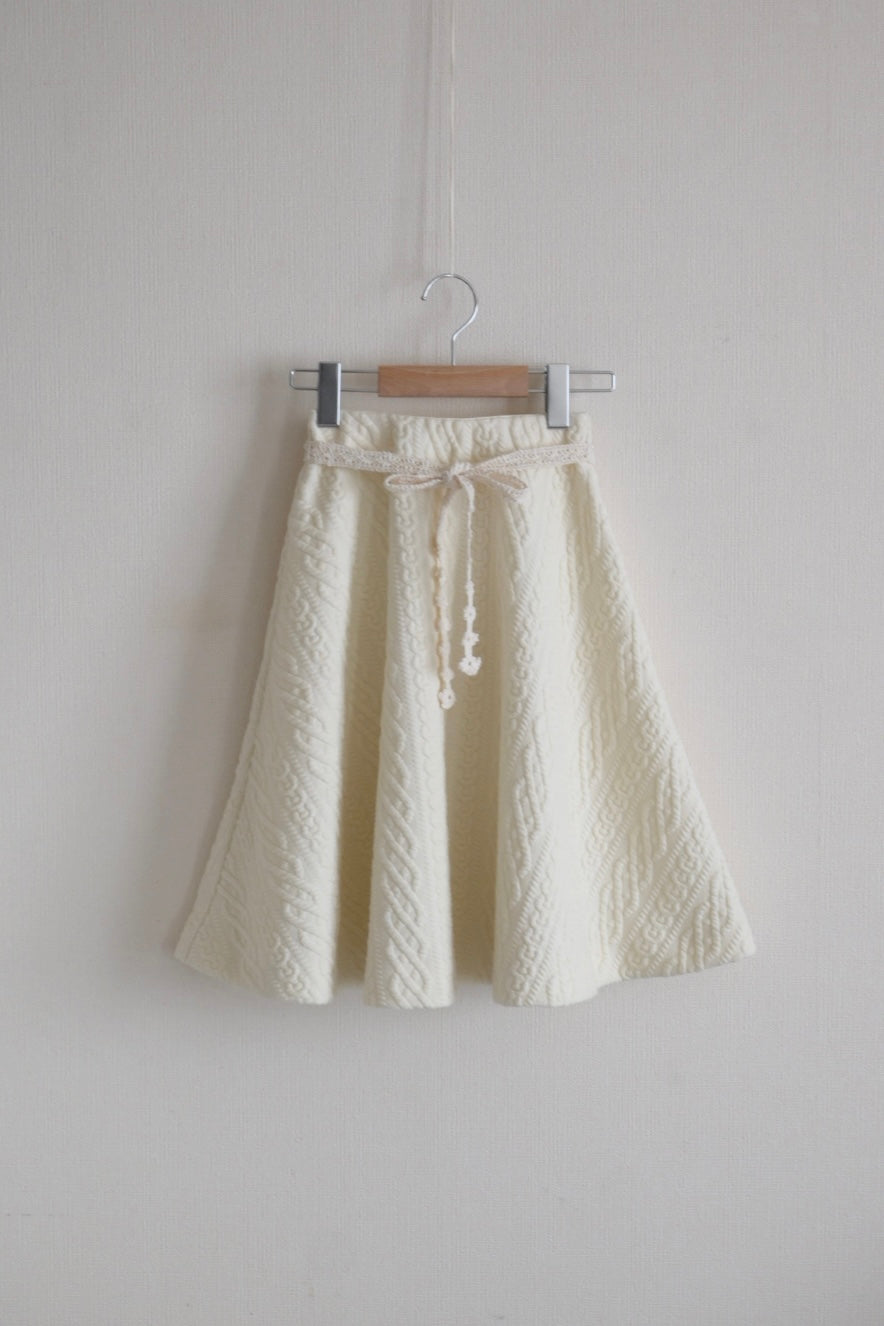 Cable knit flare skirt｜Seeds and Bloom（シーズアンドブルーム）