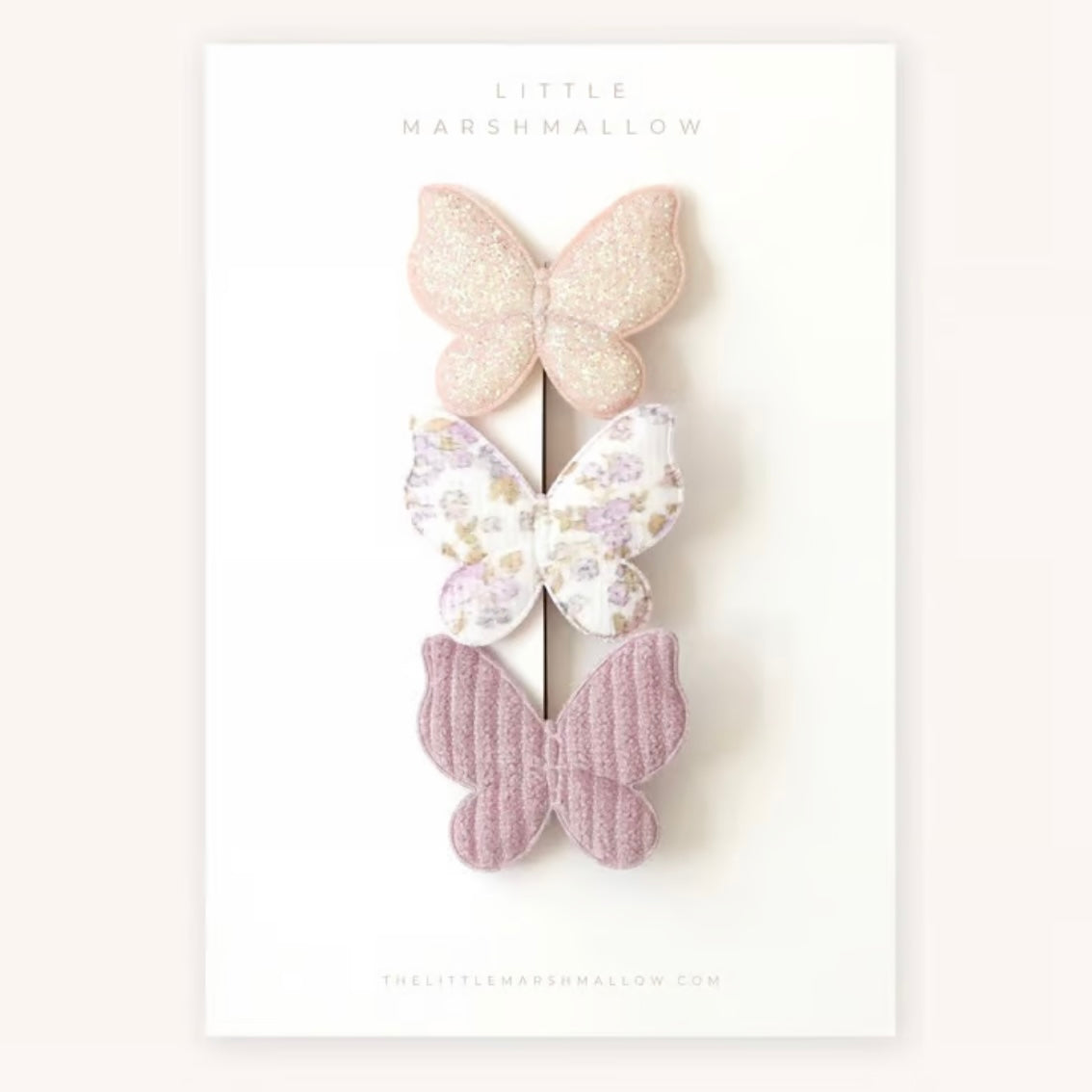 Little Marshmallow / Periwinkle Butterfly Clip Set｜Palpitation（パルピテーション）