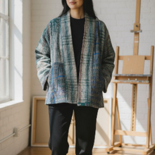画像をギャラリービューアに読み込む, &quot;forest relax&quot;  vintage kantha jacket/ヴィンテージカンタジャケット｜ananyaﾕｲｲﾂﾑﾆ（アナンヤユイイツムニ）
