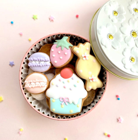 にじいろクッキー スイーツ♡アイシングクッキー缶｜にじいろクッキー