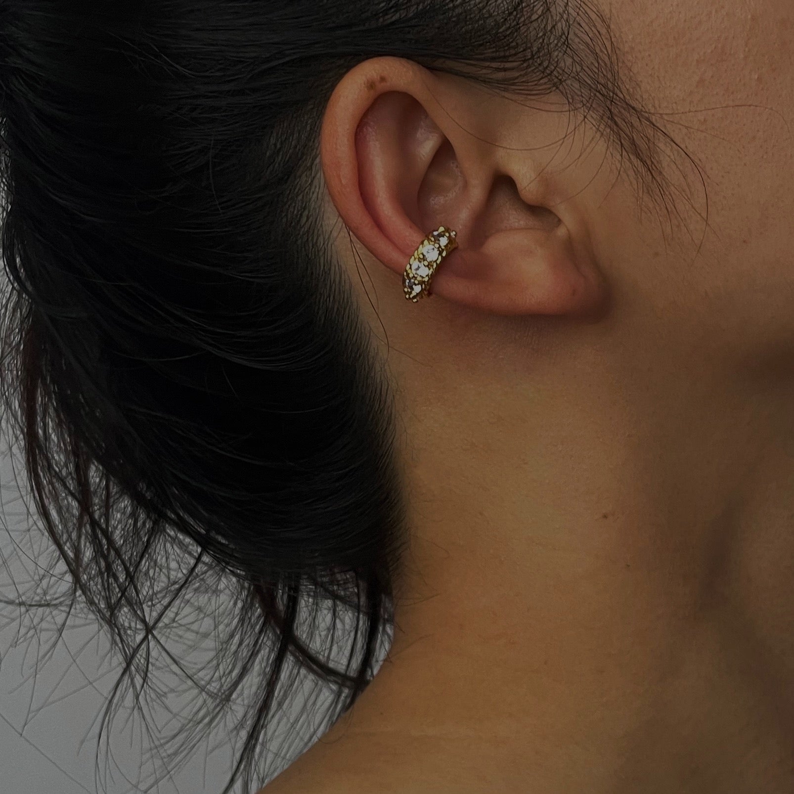 Cubic Zirconia Ear Cuff｜UNIDRE（ユニドレ）