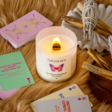 画像をギャラリービューアに読み込む, 【ウッド芯】第７チャクラキャンドル【CROWN】｜eight（エイト）
