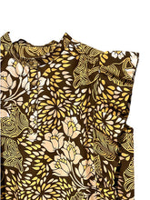 画像をギャラリービューアに読み込む, LADIES ｜アシメノースリーブフリルブラウス　L〜LL size 01｜ADEGO -African Fabric apparel- （アデゴアフリカンファブリックアパレル）
