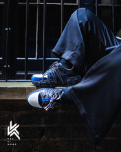 画像をギャラリービューアに読み込む, 西陣織×本革 スニーカー 【轟】	鱗 （ブルー）｜KAVKIMONO（カブキモノ）
