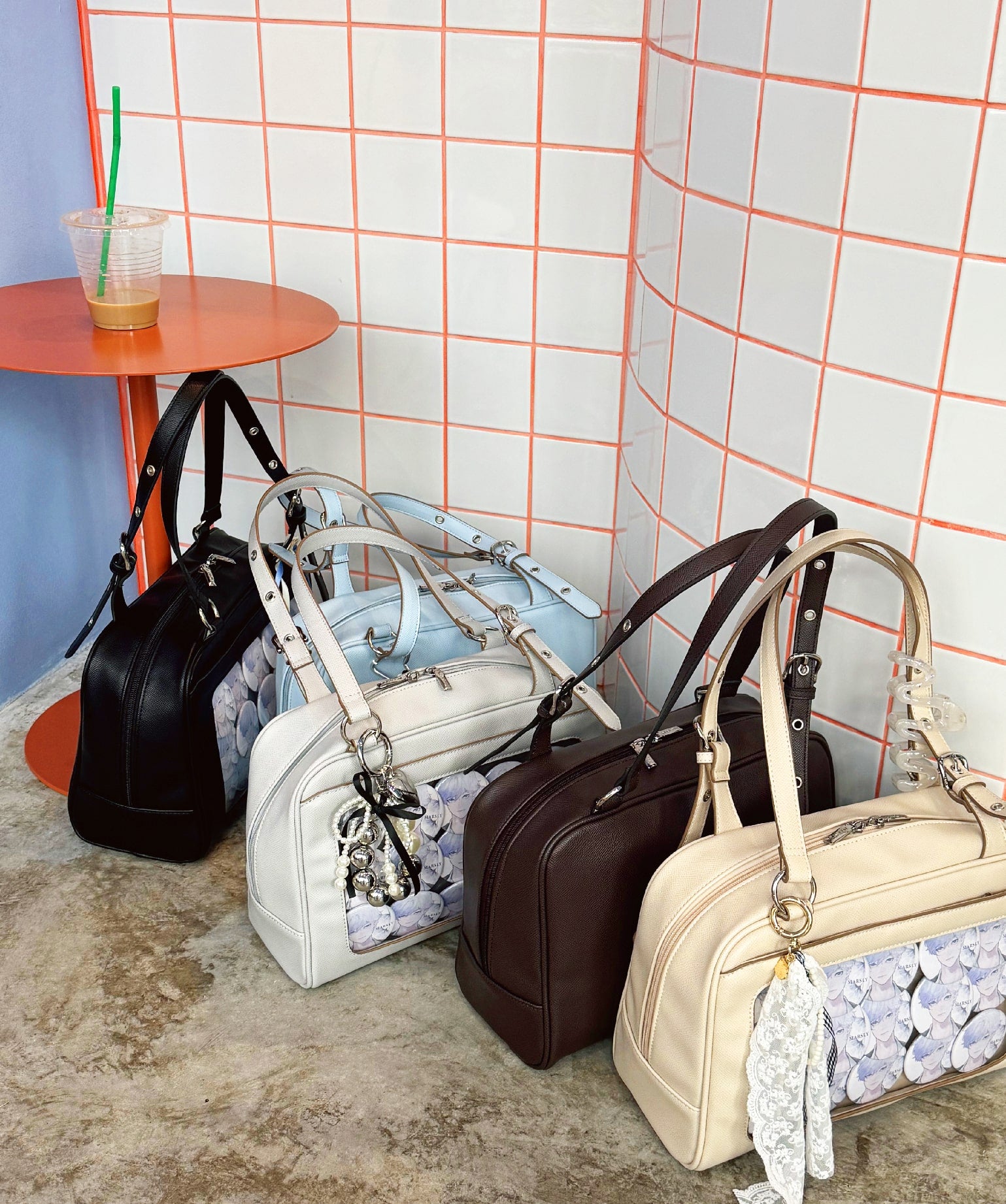 フラップボストンバッグ（Light gray）｜MARSLY（マーズリー