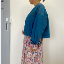 画像をギャラリービューアに読み込む, ブロックプリントのカシュクールワンピース インド綿 一点モノ｜かっぽう着屋（カッポウギヤ）｜かっぽう着屋（カッポウギヤ）
