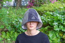画像をギャラリービューアに読み込む, 今治タオル サウナハット【黒×グレー】
