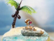 画像をギャラリービューアに読み込む, カニ＆ルビー　ＳＩＬＶＥＲ　リング｜Pulpo Jewelry（プルポジュエリー）
