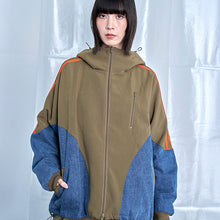 画像をギャラリービューアに読み込む, デニム コンボ フード ジップ ブルゾン｜Nora Lily（ノラリリー）
