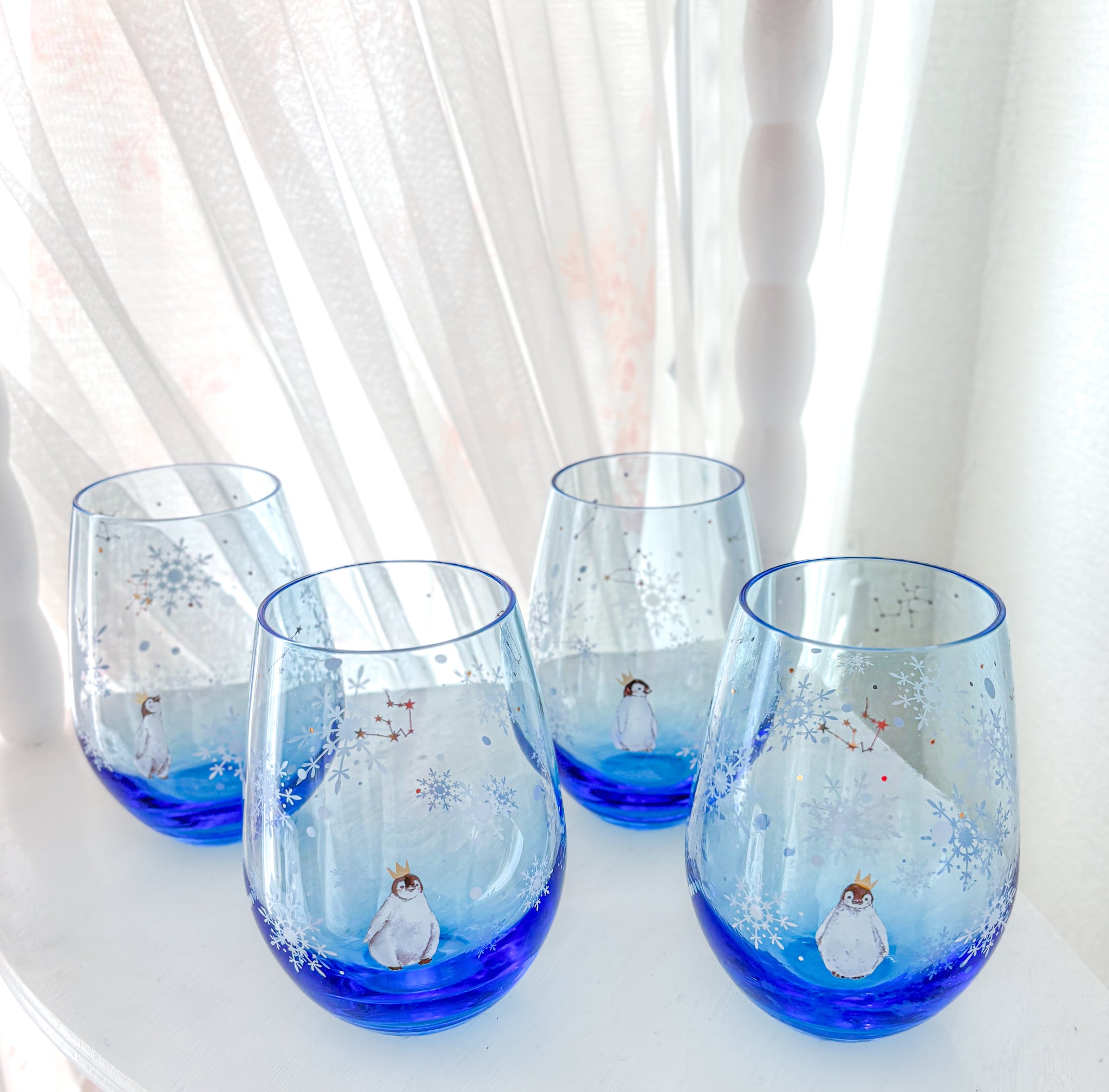 ナメック星ディスプレイ全部セット‼️ 唯一無二！リペイントポルンガ♪ 星降る夜のペンギングラス｜Blanche Neige By ちょこにゃん