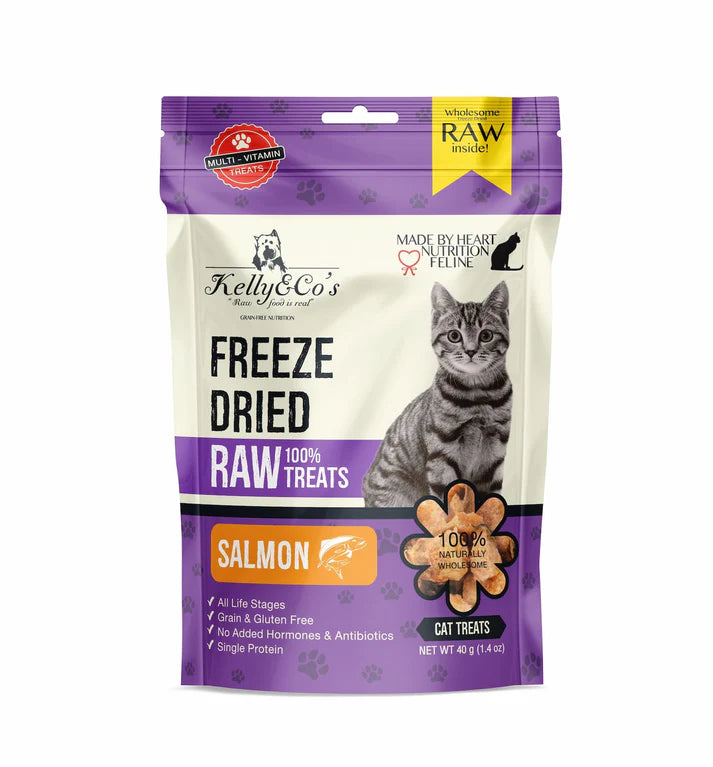 フリーズドライキャットフード RAW TREATS（猫用単一原料おやつ）サーモン｜Kelly&Co's（ケリーアンドコー）