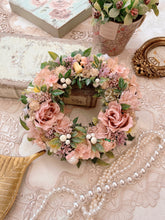 画像をギャラリービューアに読み込む, ベビーピンクのフラワーリース｜flowers luciole（フラワーズ　ルシオール）
