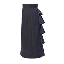 画像をギャラリービューアに読み込む, バッスルティアード デニムスカート｜actrhea（アクトレイア）
