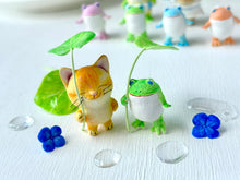 画像をギャラリービューアに読み込む, 梅雨時の友達～猫さんカエルさんコンビ～｜手ノヒラ堂（テノヒラドウ）
