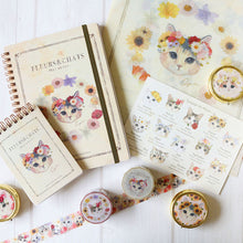 画像をギャラリービューアに読み込む, マスキングテープ 「fleurs&amp;chats~book~」｜とことこサーカス
