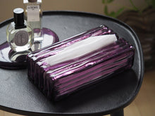 画像をギャラリービューアに読み込む, 露 -TSUYU- ティッシュケース ウェア しょうぶ（パープル）｜ame（アメ）
