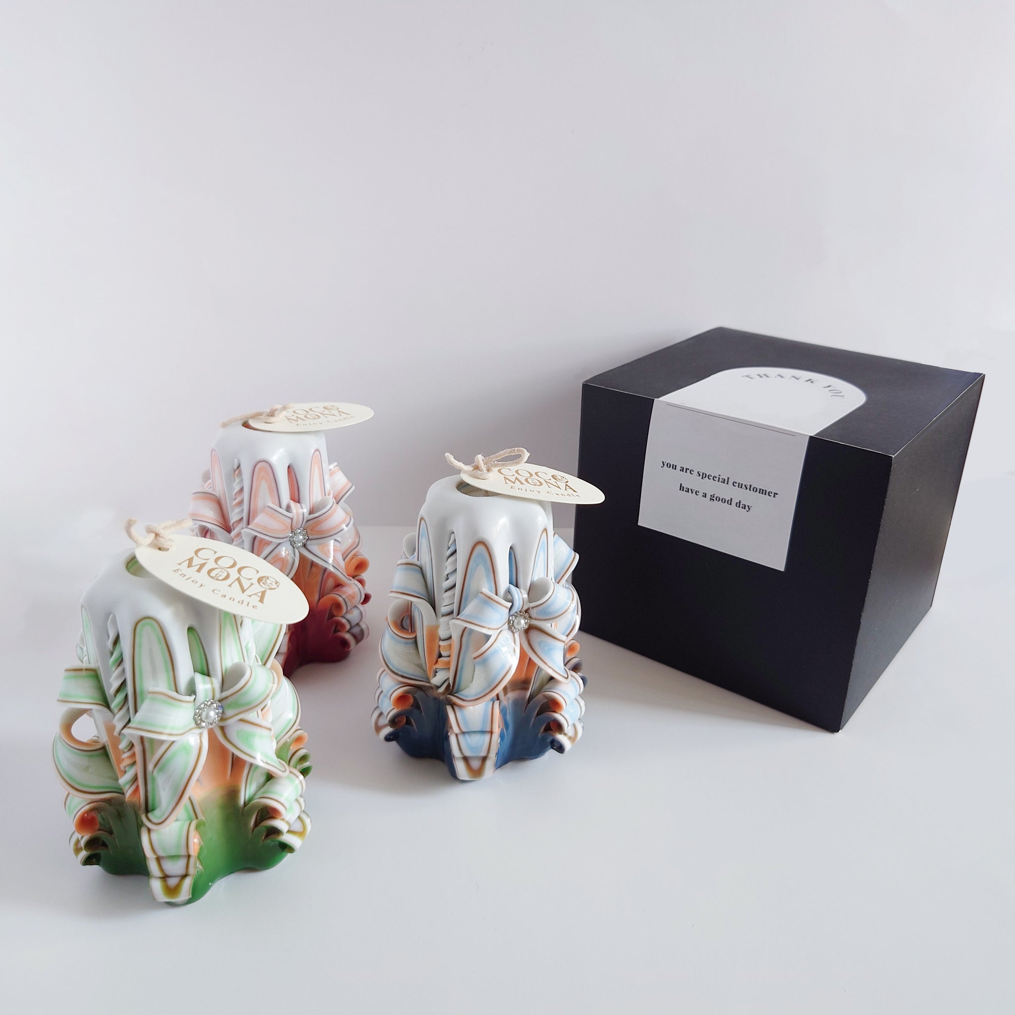 Romanceキャンドル オレンジ×スモーキーブルー|COCOMONA(ココモナ Romanceキャンドル オレンジ×スモーキーブルー|COCOMONA(ココモナ