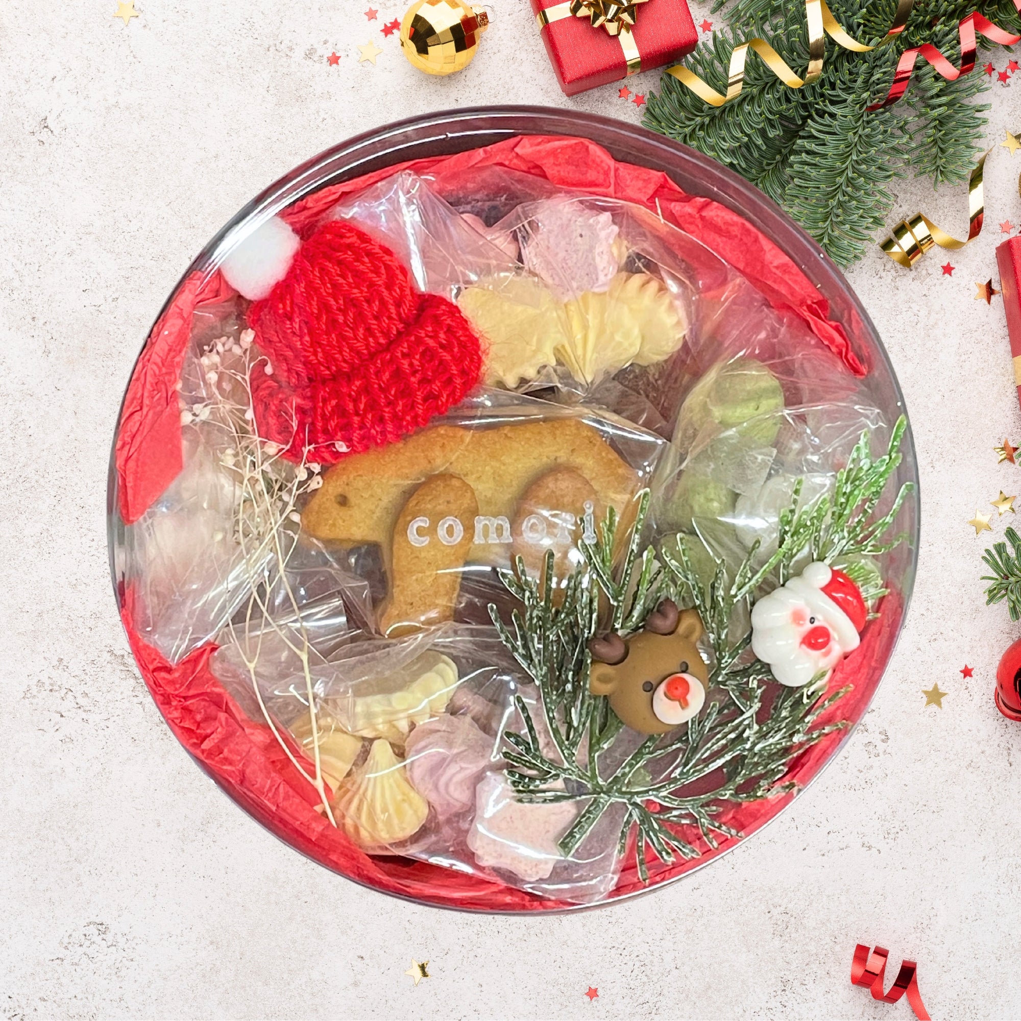 【期間限定】こぐまクッキーのパーティーボックス(christmas)｜comori（コモリ）
