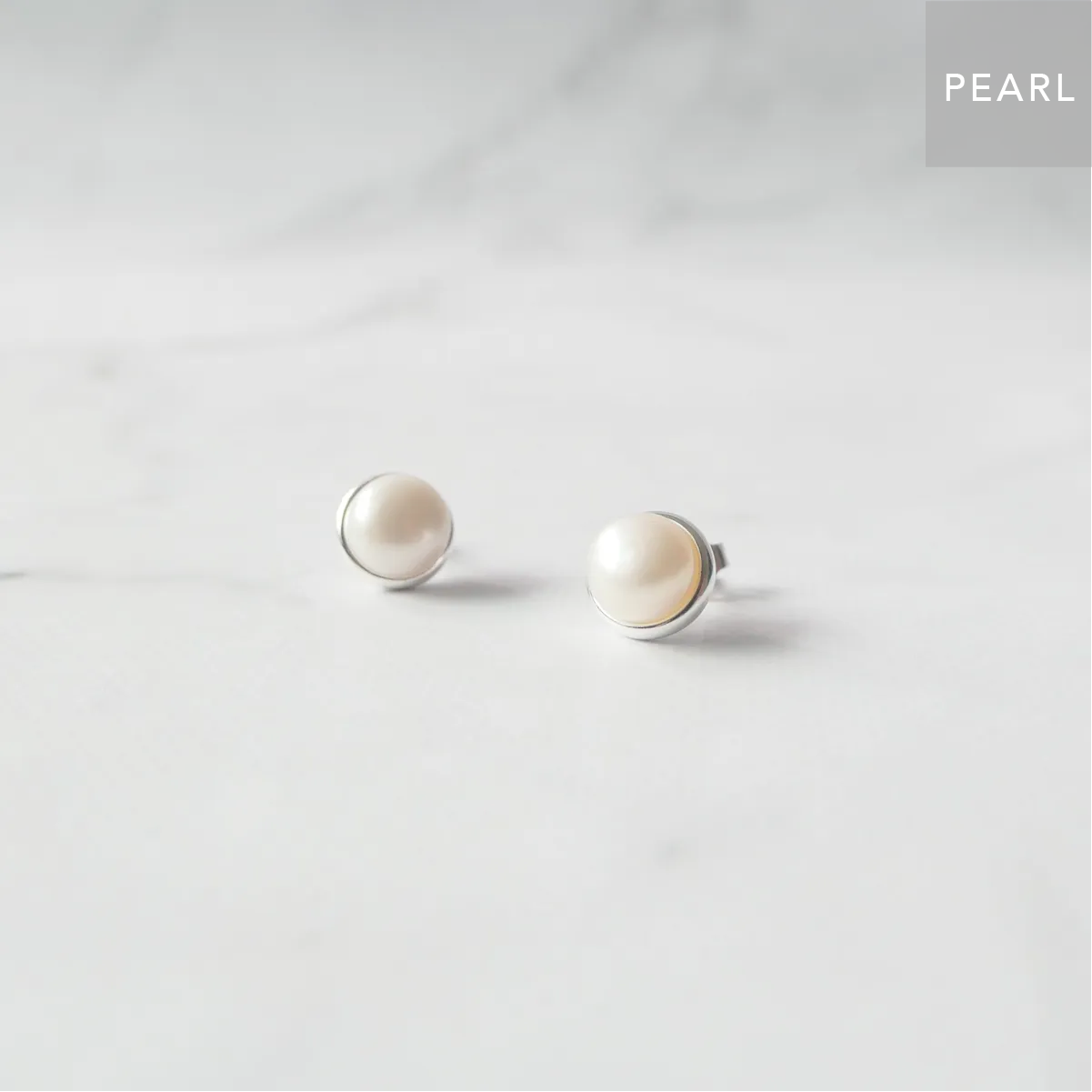 パール スタッドピアス（シルバー925）｜SMUK（スムーク）