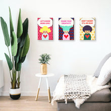 画像をギャラリービューアに読み込む, キャンバスプリント HEARTic GIRLs Canvas Print  “LET'S SHOW MORE LOVE!” 【期間限定】｜asugatic（アシュガティック）
