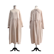 画像をギャラリービューアに読み込む, 割烹着ワンピース　肌触り最高のダブルガーゼ｜かっぽう着屋（カッポウギヤ）
