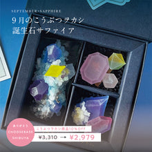 画像をギャラリービューアに読み込む, 9月のこうぶつヲカシ -誕生石 Sapphire-（琥珀糖）｜ハラペコラボ
