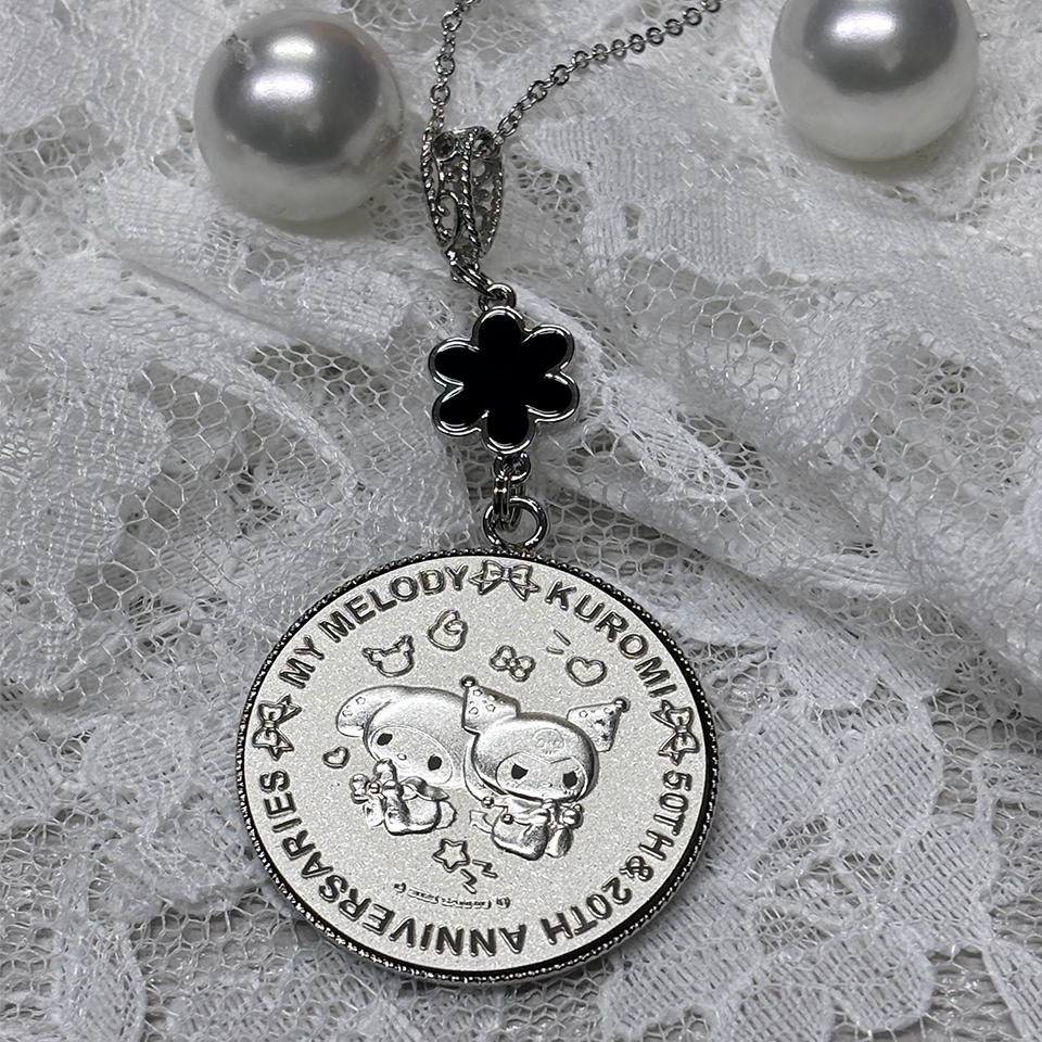 My Melody 50th & Kuromi 20th Anniversaries ペンダント・マイメロディ＆クロミ・シルバー｜Cuprum by ISHIWATA（クプラム　バイ　イシワタ）