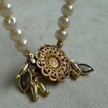 画像をギャラリービューアに読み込む, 【ネックレス】静かな輝きをまとう、ボタニカルパールネックレス｜ERIKOART（エリコアート）

