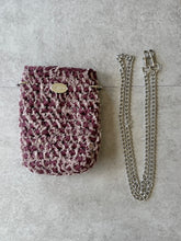 画像をギャラリービューアに読み込む, denim fringe ribbon phone holder / red｜GONGON.crochet（ゴンゴンクロシェ）
