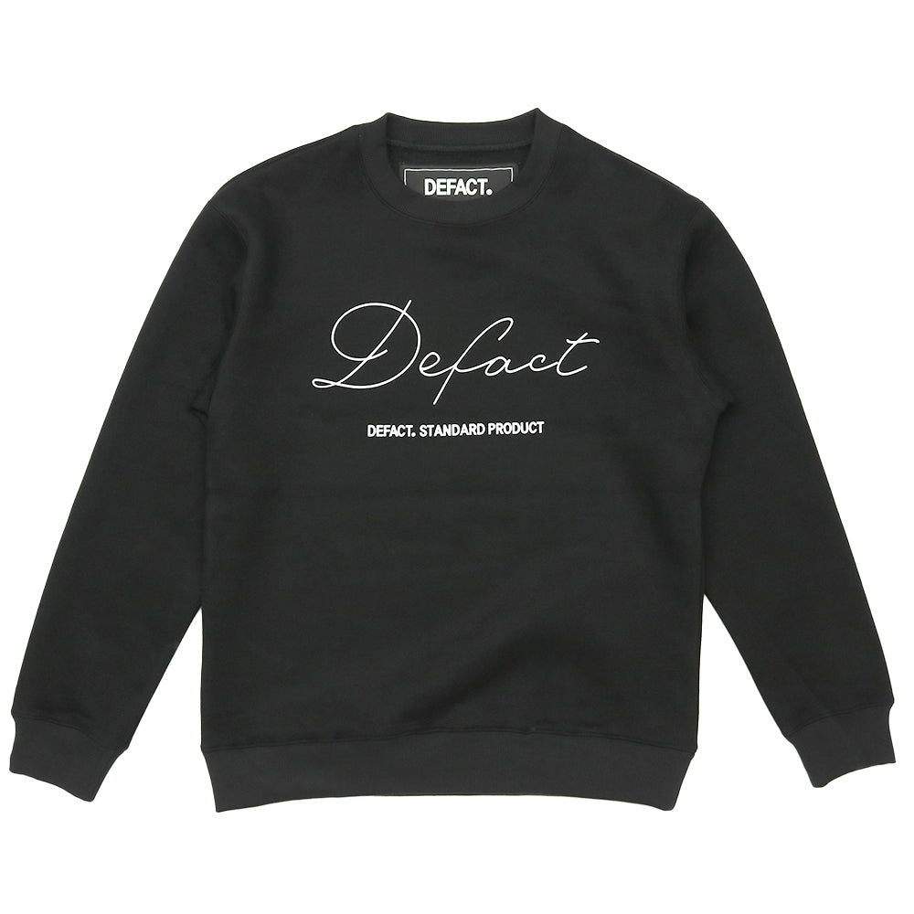 CLASSIC LOGO Sweat Crew [Black]｜DEFACT（デファクト）