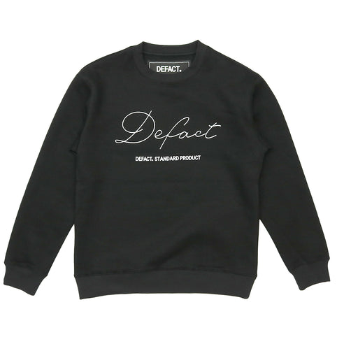 DEFACT CLASSIC LOGO Sweat Crew [Black]｜DEFACT（デファクト）