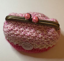 画像をギャラリービューアに読み込む, ピンクパールが可愛いがま口ポーチ｜M&#39;S  CROCHET（エムズクロシェット）
