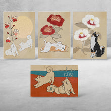 画像をギャラリービューアに読み込む, お部屋に小さなアートを。柴犬アートなポストカード【4枚セット】｜yoshie moriuchi ARTWORKS（ヨシエモリウチアートワークス）
