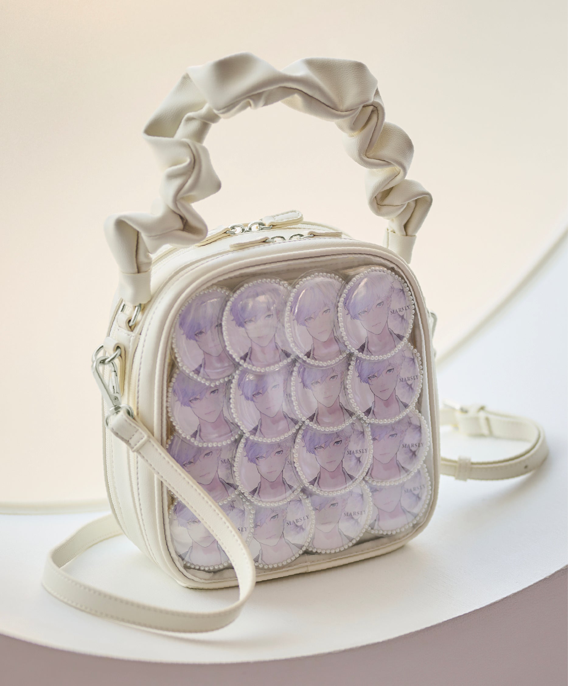 完売品 ♡ marsly マーズリー フラップバッグ 痛バッグ ライトパープル 完売品 ♡ marsly マーズリー フラップバッグ 痛バッグ ライトパープル