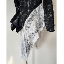 画像をギャラリービューアに読み込む, Patchwork shirt paint black - パッチワークシャツ　ペイント黒｜Merci DIEU（メルシーデュー）
