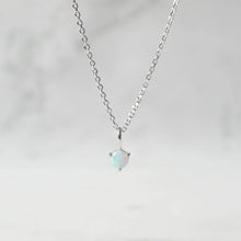 画像をギャラリービューアに読み込む, オパール ソリティア ネックレス（シルバー925／ロジウムプレーティング）｜SMUK（スムーク）
