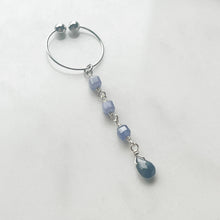 画像をギャラリービューアに読み込む, STONE LONG CUFF　GARNET/SAPPHIRE｜airy（エアリー）
