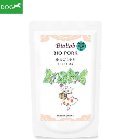 GREEN DOG & CAT Bioliob（ビオリオーブ）ビオ ポーク 春のごちそう ストロベリー添え　120g｜GREEN DOG & CAT（グリーンドッグアンドキャット）