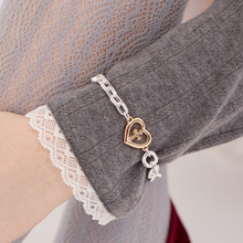 画像をギャラリービューアに読み込む, cross &amp; heart chain bracelet｜ANU（アヌ）
