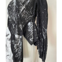 画像をギャラリービューアに読み込む, Patchwork shirt paint black - パッチワークシャツ　ペイント黒｜Merci DIEU（メルシーデュー）
