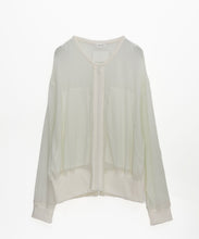 画像をギャラリービューアに読み込む, 【期間限定】シャドウメッシュ クルーネック ジップブルゾン｜Nora Lily（ノラリリー）
