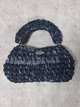 画像をギャラリービューアに読み込む, ANGLE DENIM BAG / midnight blue｜GONGON.crochet（ゴンゴンクロシェ）
