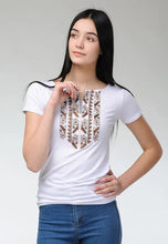 画像をギャラリービューアに読み込む, ウクライナ製・刺繍レディースTシャツ［タッセル付き］｜Ukrainian Embroidery Wear ”Mavka”（ウクライナシシュウノアパレル　マウカ）
