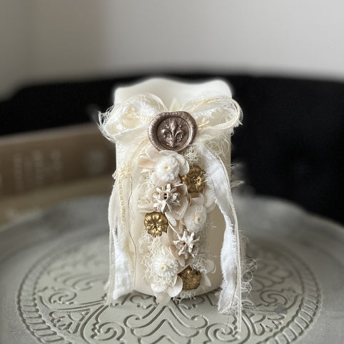 ciel bleu フラワーアートキャンドル レイヤーリボン｜ciel bleu（シエルブルー）