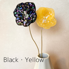 画像をギャラリービューアに読み込む, オーロラポピーセット-シェルモザイク＆カラー｜aono earcuff and design（アオノイヤーカフアンドデザイン）
