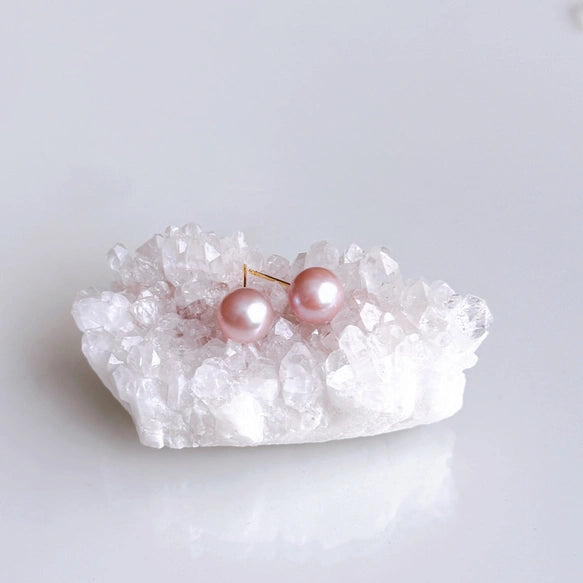 天然色ピンク淡水パールピアス/イヤリング｜SAKURA jewelry（サクラジュエリー）