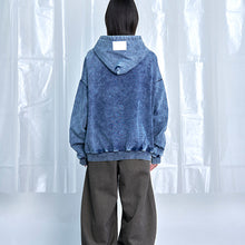 画像をギャラリービューアに読み込む, デニムルック プルオーバー スウェットフーディー｜Nora Lily（ノラリリー）
